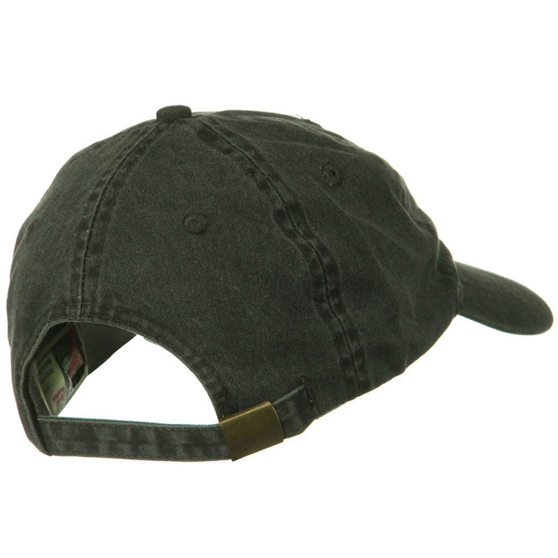 Washed Solid Pigment Dyed Cotton Twill Brass Buckle Cap