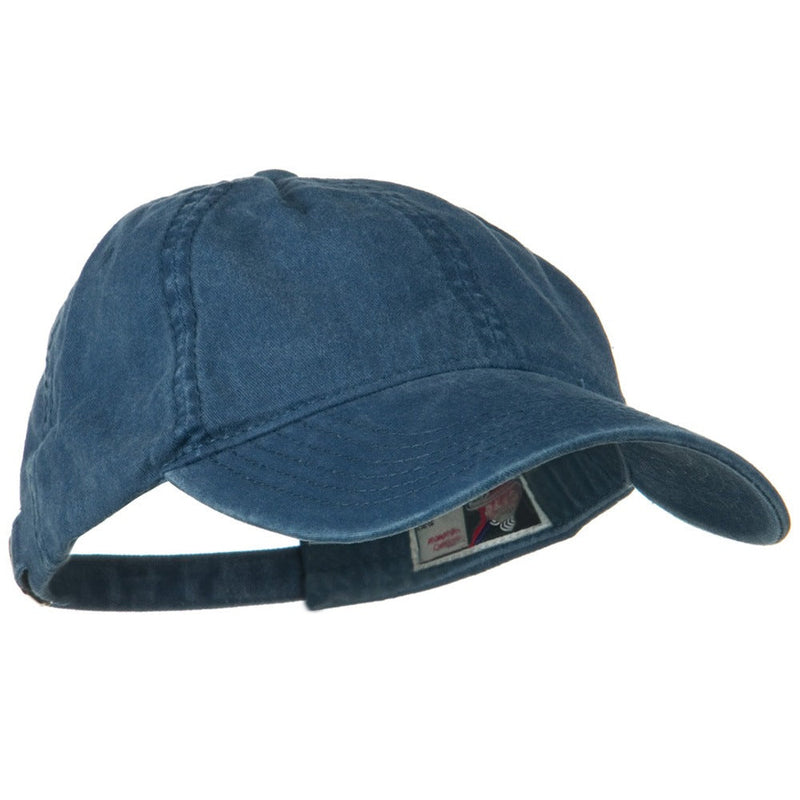Washed Solid Pigment Dyed Cotton Twill Brass Buckle Cap