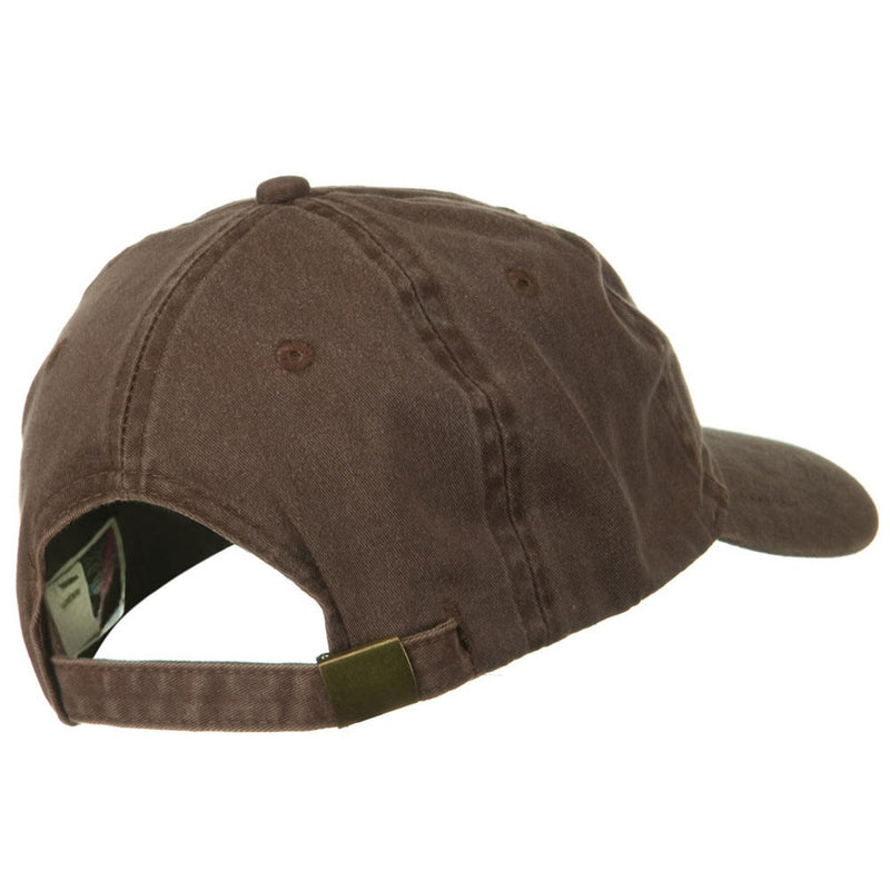 Washed Solid Pigment Dyed Cotton Twill Brass Buckle Cap