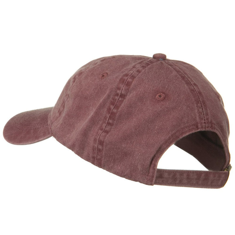 Washed Solid Pigment Dyed Cotton Twill Brass Buckle Cap