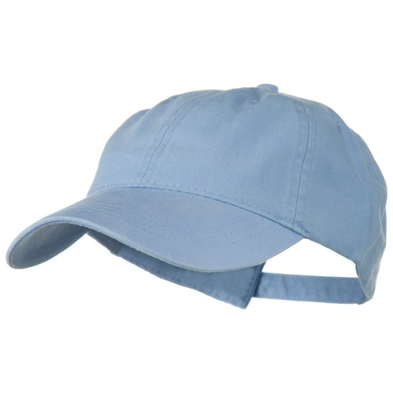 Washed Solid Pigment Dyed Cotton Twill Brass Buckle Cap