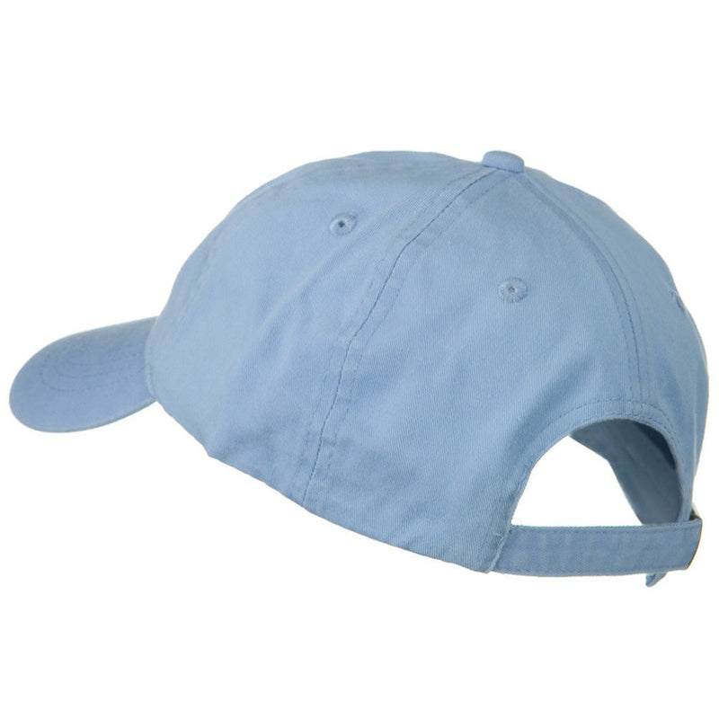 Washed Solid Pigment Dyed Cotton Twill Brass Buckle Cap