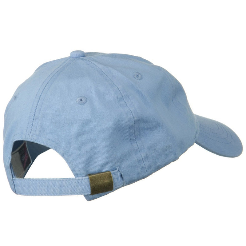 Washed Solid Pigment Dyed Cotton Twill Brass Buckle Cap