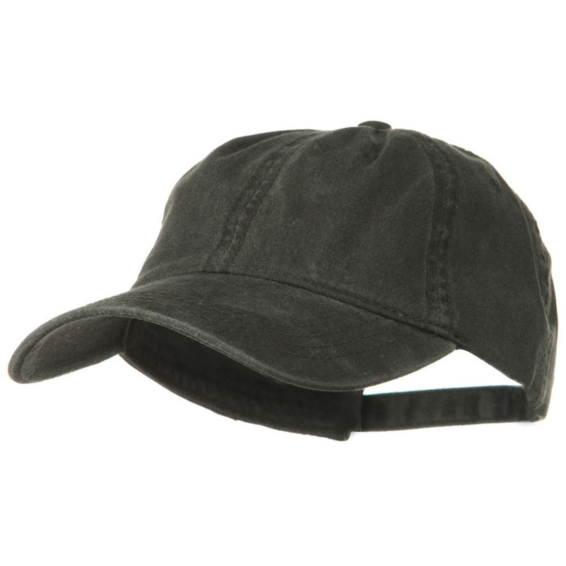 Washed Solid Pigment Dyed Cotton Twill Brass Buckle Cap