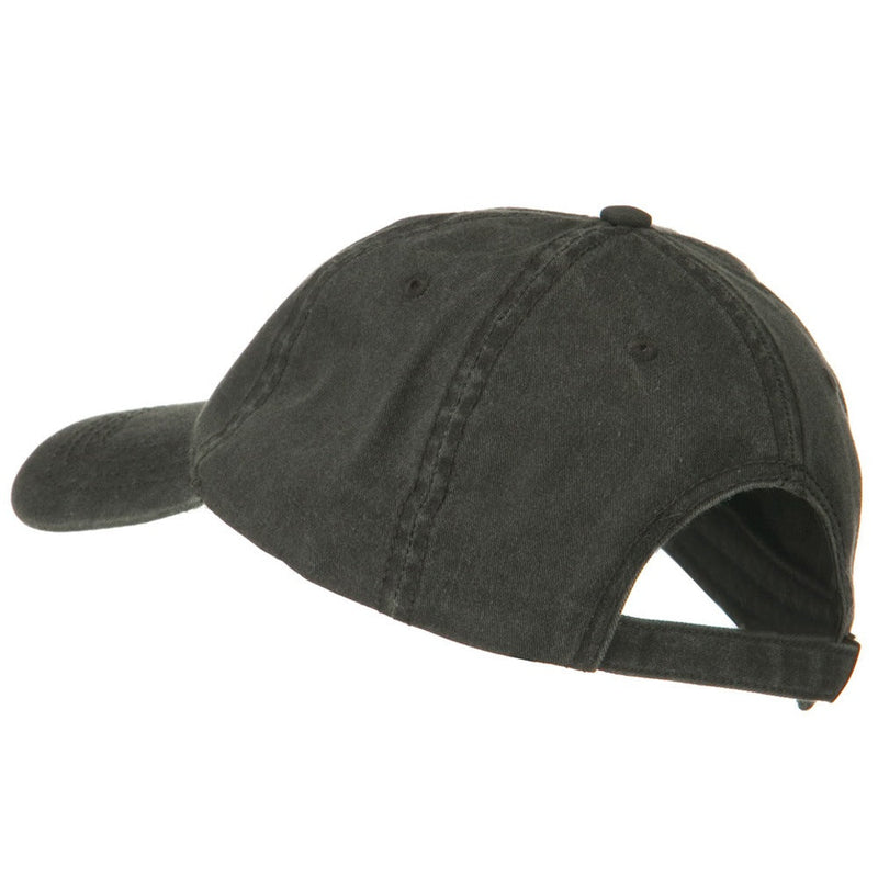 Washed Solid Pigment Dyed Cotton Twill Brass Buckle Cap