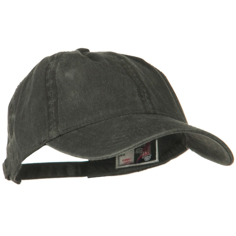 Washed Solid Pigment Dyed Cotton Twill Brass Buckle Cap