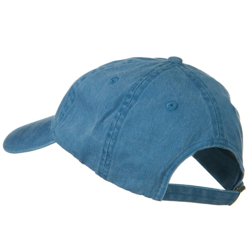 Washed Solid Pigment Dyed Cotton Twill Brass Buckle Cap