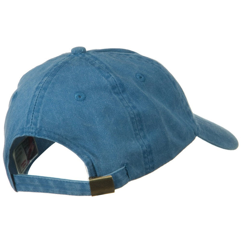 Washed Solid Pigment Dyed Cotton Twill Brass Buckle Cap