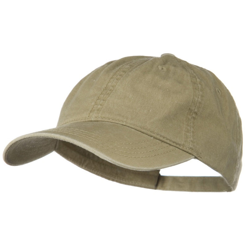 Washed Solid Pigment Dyed Cotton Twill Brass Buckle Cap