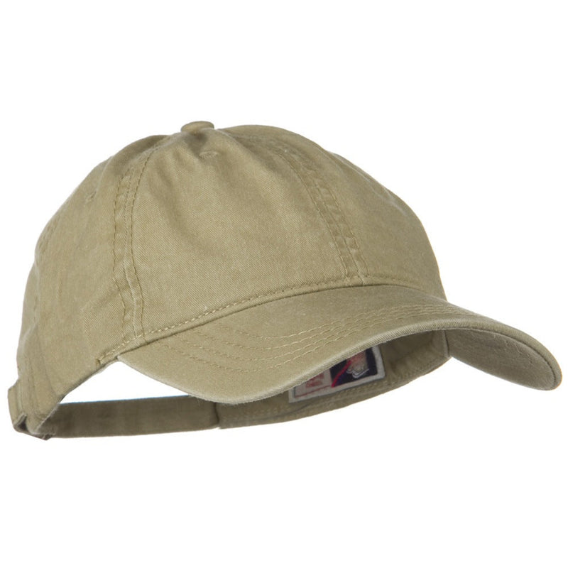 Washed Solid Pigment Dyed Cotton Twill Brass Buckle Cap