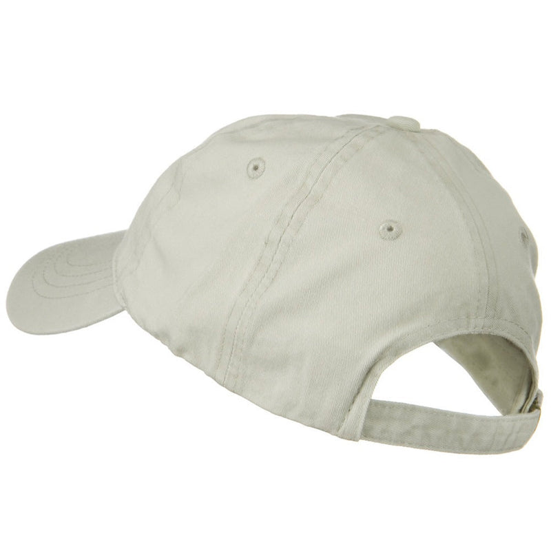 Washed Solid Pigment Dyed Cotton Twill Brass Buckle Cap