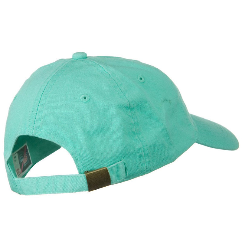 Washed Solid Pigment Dyed Cotton Twill Brass Buckle Cap