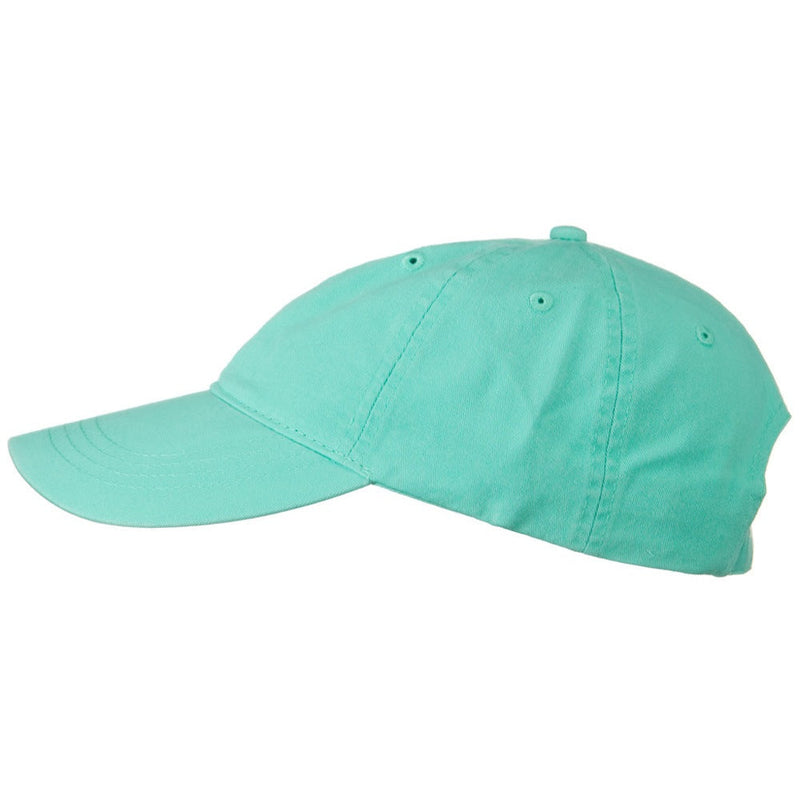 Washed Solid Pigment Dyed Cotton Twill Brass Buckle Cap