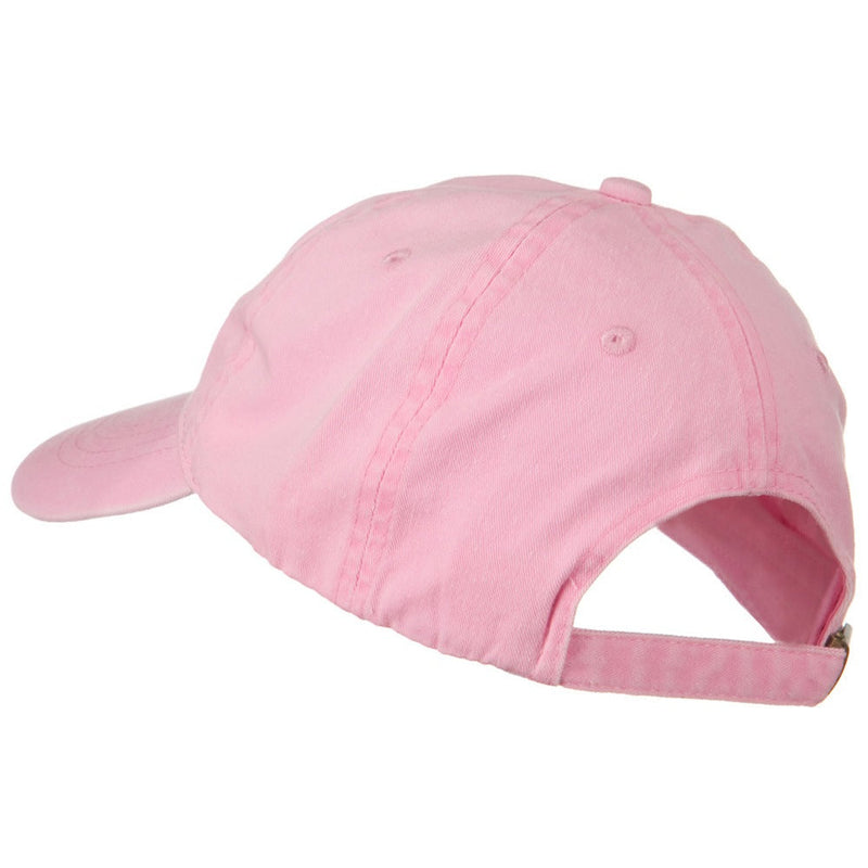 Washed Solid Pigment Dyed Cotton Twill Brass Buckle Cap