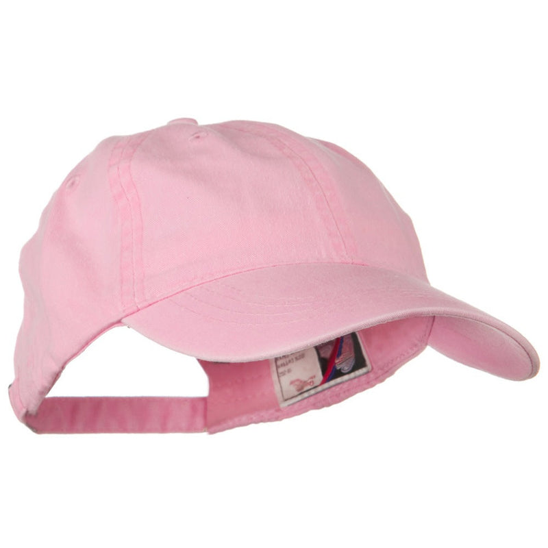 Washed Solid Pigment Dyed Cotton Twill Brass Buckle Cap