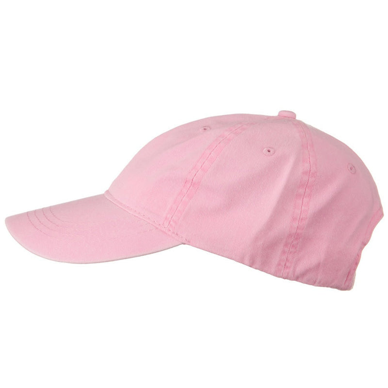 Washed Solid Pigment Dyed Cotton Twill Brass Buckle Cap