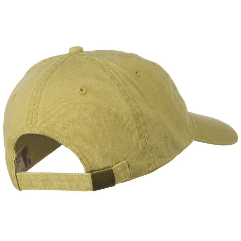 Washed Solid Pigment Dyed Cotton Twill Brass Buckle Cap