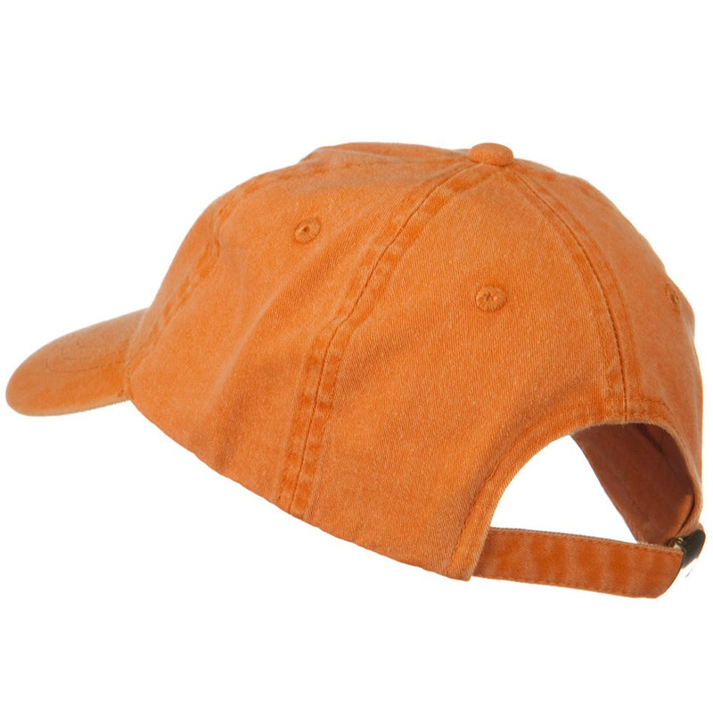Washed Solid Pigment Dyed Cotton Twill Brass Buckle Cap