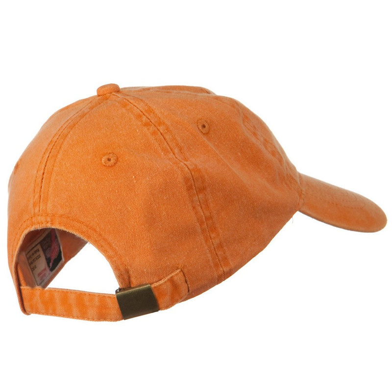 Washed Solid Pigment Dyed Cotton Twill Brass Buckle Cap