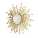 Modern Glam Sunburst Wall Mirror - Gold