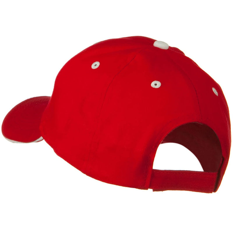 Solid Brushed Twill Sandwich Visor Cap