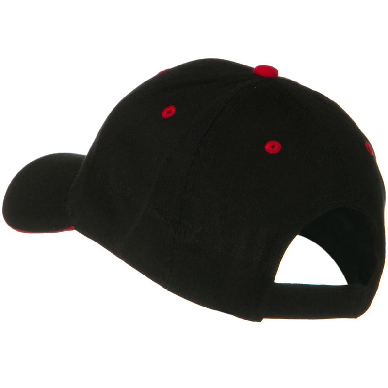 Solid Brushed Twill Sandwich Visor Cap