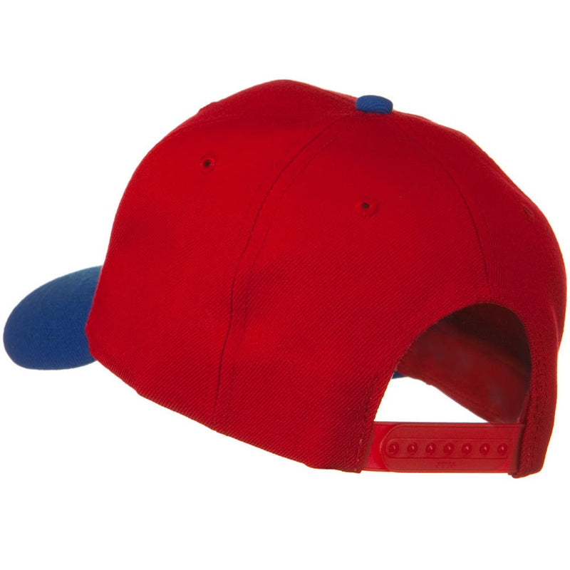 Two Tone Wool Blend Prostyle Snapback Cap