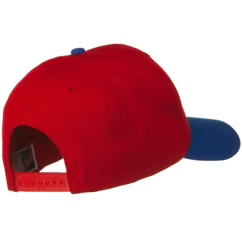 Two Tone Wool Blend Prostyle Snapback Cap