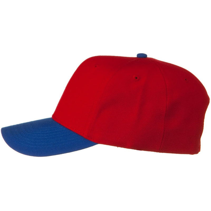 Two Tone Wool Blend Prostyle Snapback Cap