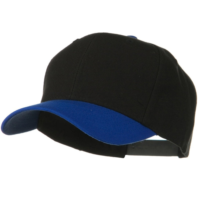Two Tone Wool Blend Prostyle Snapback Cap