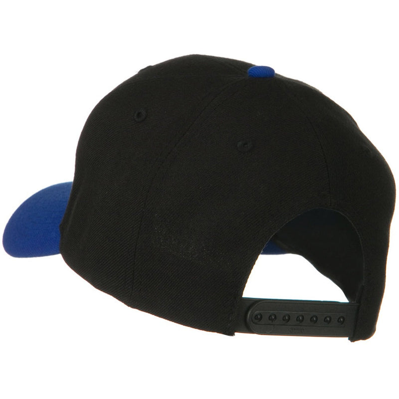 Two Tone Wool Blend Prostyle Snapback Cap