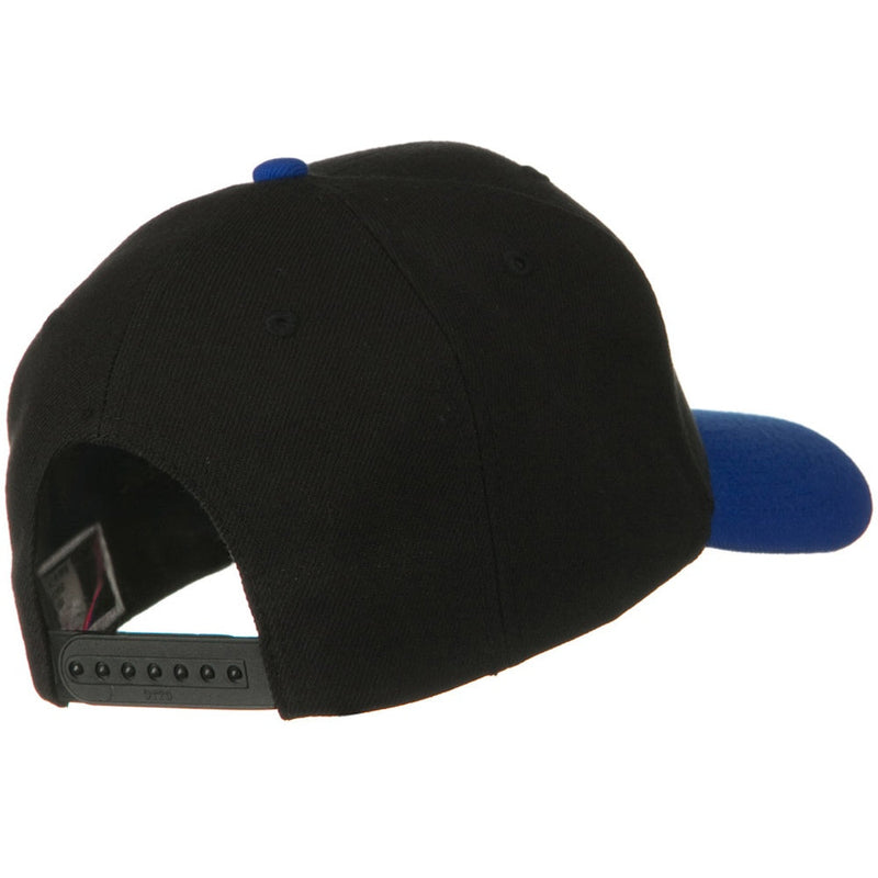 Two Tone Wool Blend Prostyle Snapback Cap
