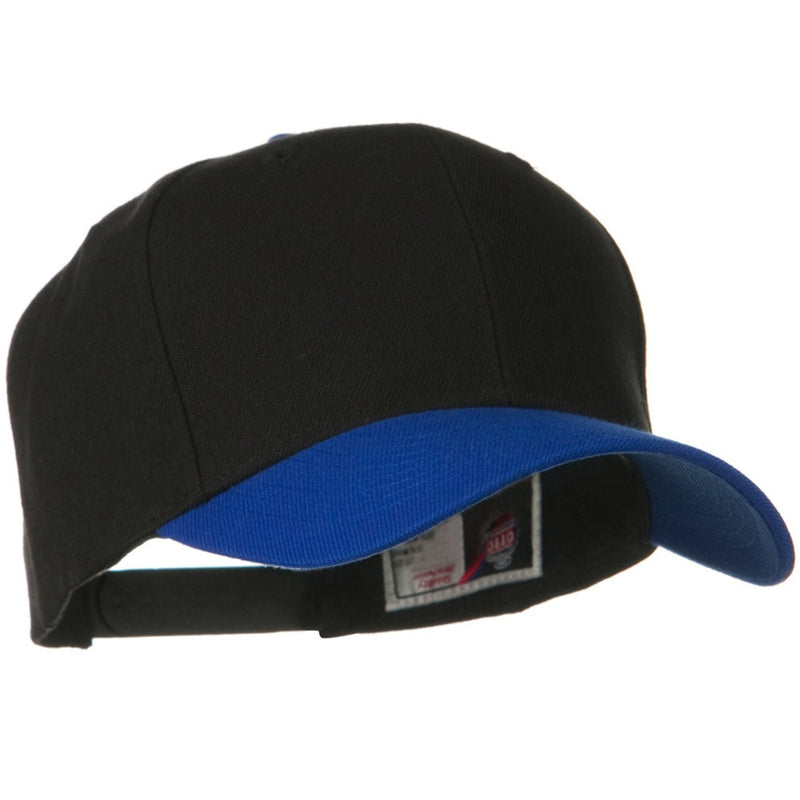 Two Tone Wool Blend Prostyle Snapback Cap