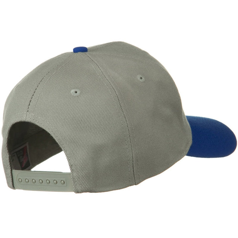 Two Tone Wool Blend Prostyle Snapback Cap