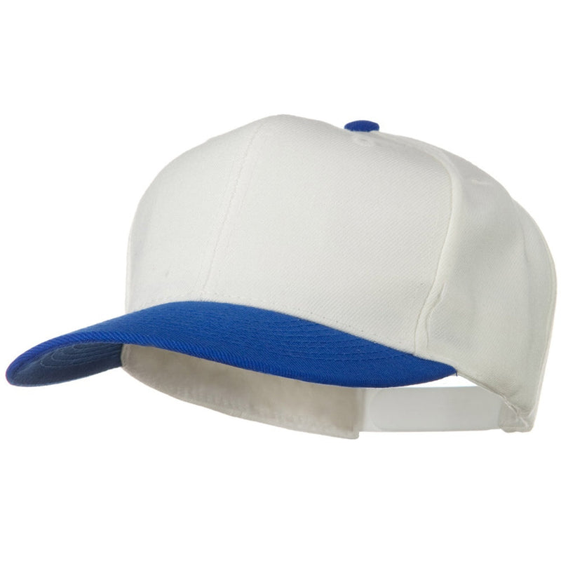 Two Tone Wool Blend Prostyle Snapback Cap