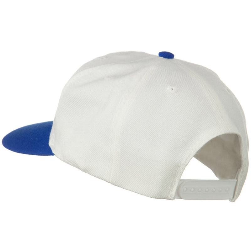 Two Tone Wool Blend Prostyle Snapback Cap