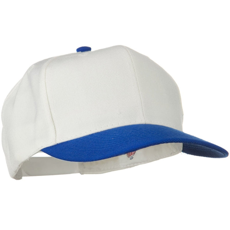 Two Tone Wool Blend Prostyle Snapback Cap