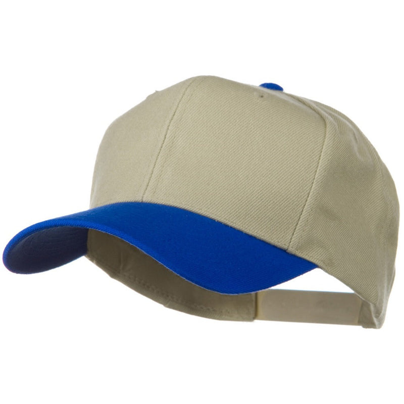 Two Tone Wool Blend Prostyle Snapback Cap