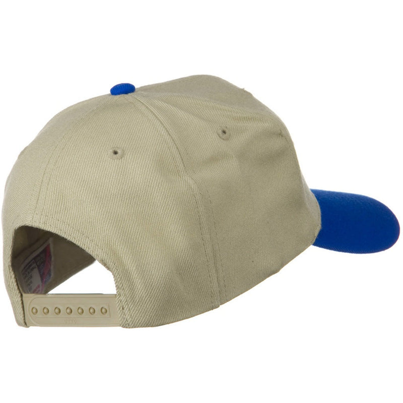 Two Tone Wool Blend Prostyle Snapback Cap
