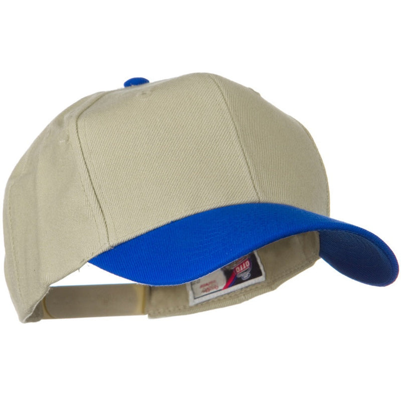 Two Tone Wool Blend Prostyle Snapback Cap