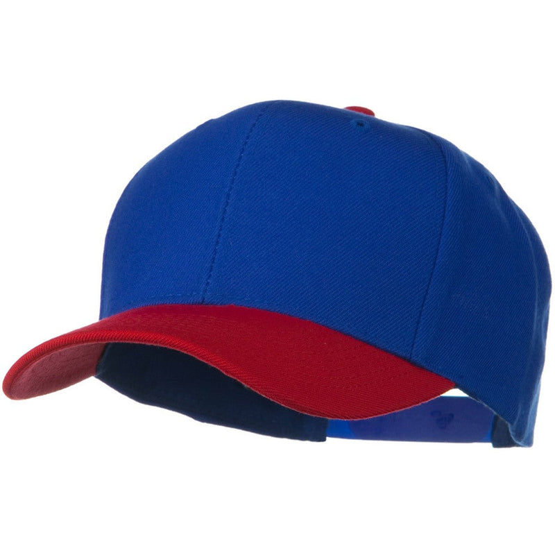 Two Tone Wool Blend Prostyle Snapback Cap