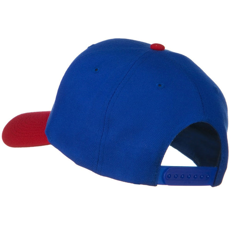 Two Tone Wool Blend Prostyle Snapback Cap