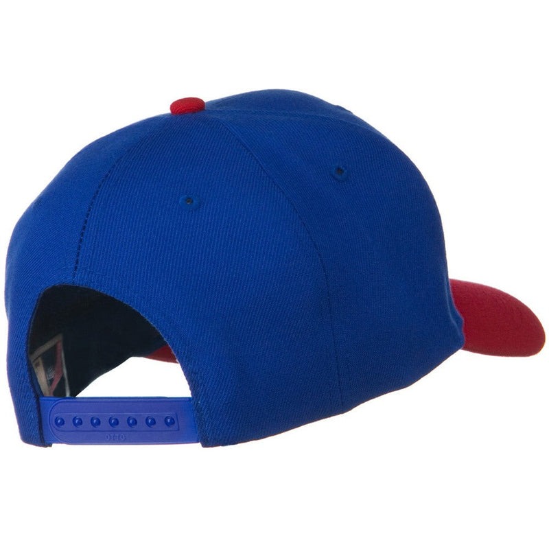 Two Tone Wool Blend Prostyle Snapback Cap