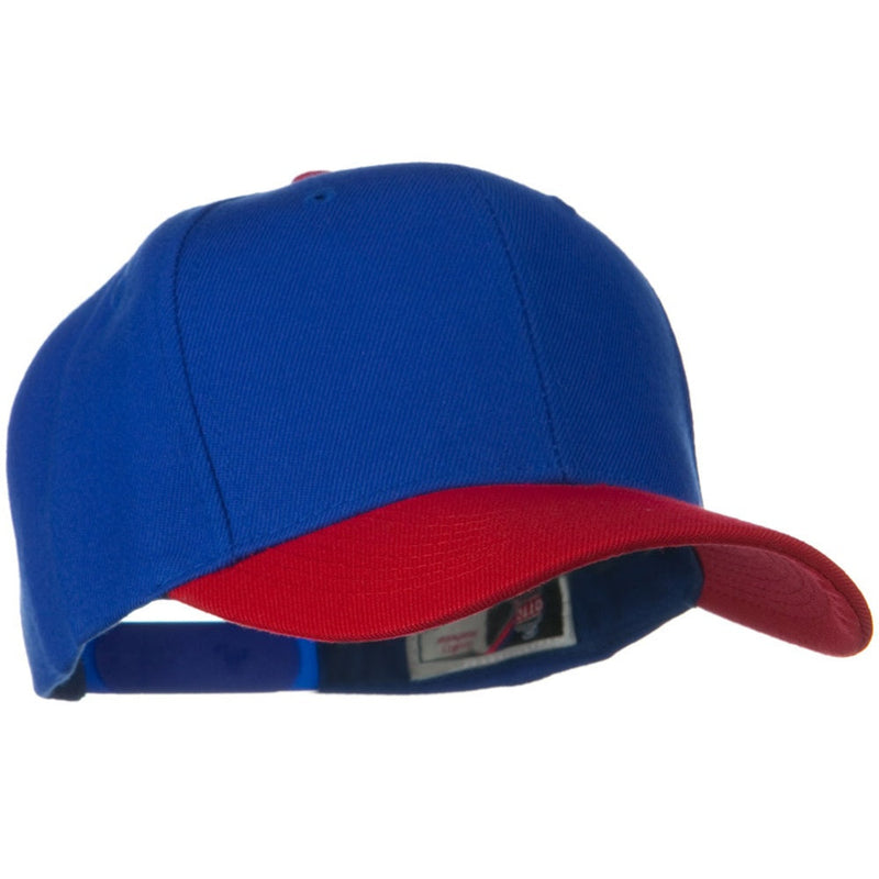 Two Tone Wool Blend Prostyle Snapback Cap