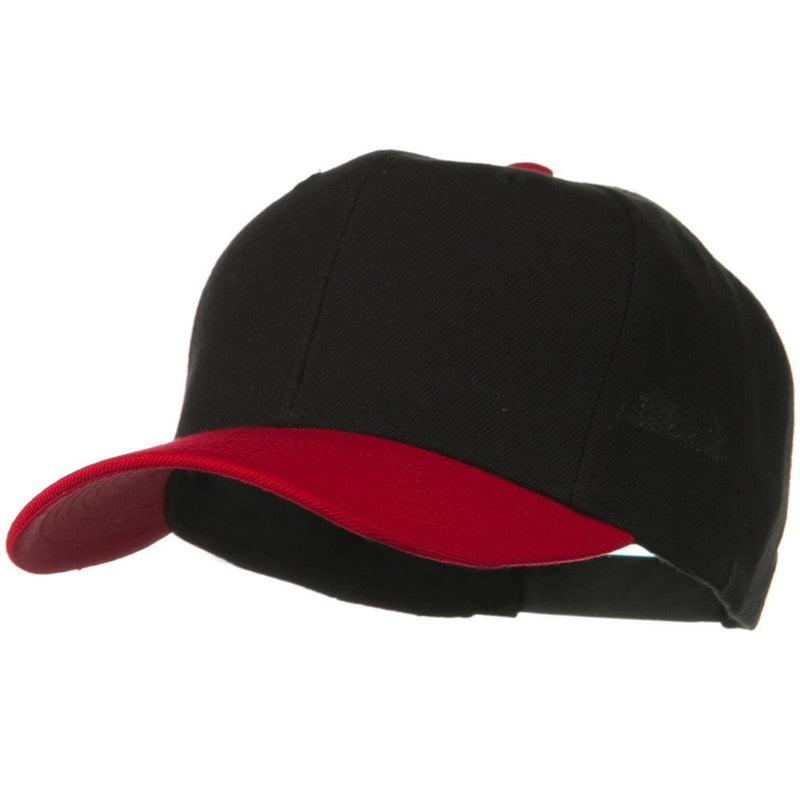 Two Tone Wool Blend Prostyle Snapback Cap