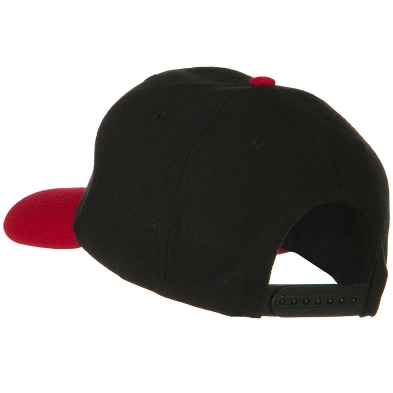 Two Tone Wool Blend Prostyle Snapback Cap