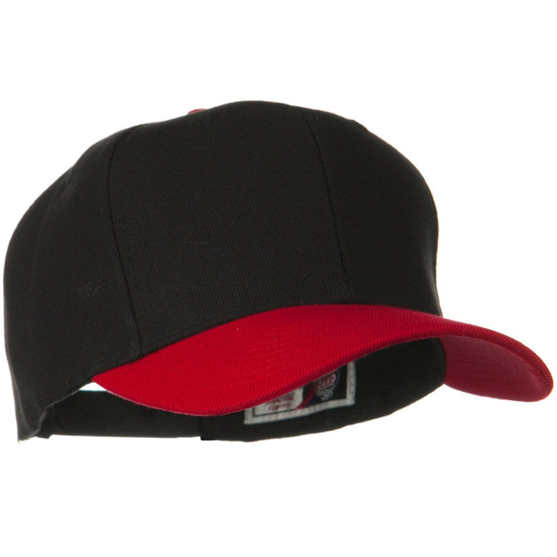 Two Tone Wool Blend Prostyle Snapback Cap