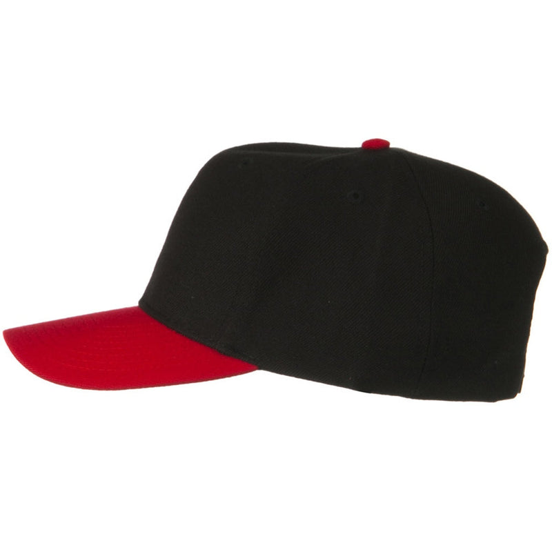 Two Tone Wool Blend Prostyle Snapback Cap