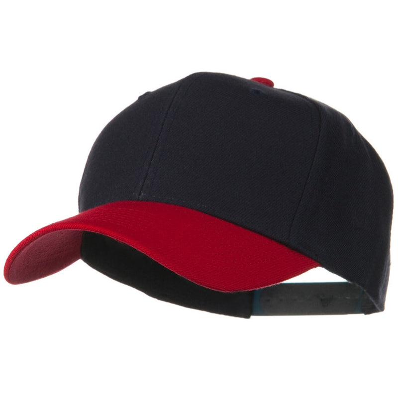 Two Tone Wool Blend Prostyle Snapback Cap