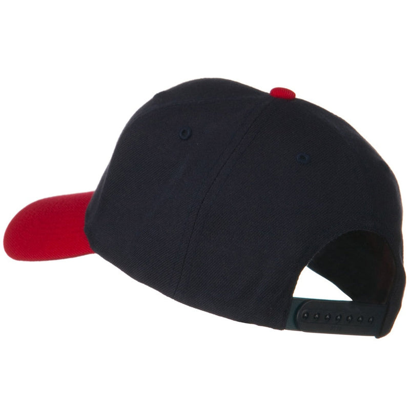 Two Tone Wool Blend Prostyle Snapback Cap